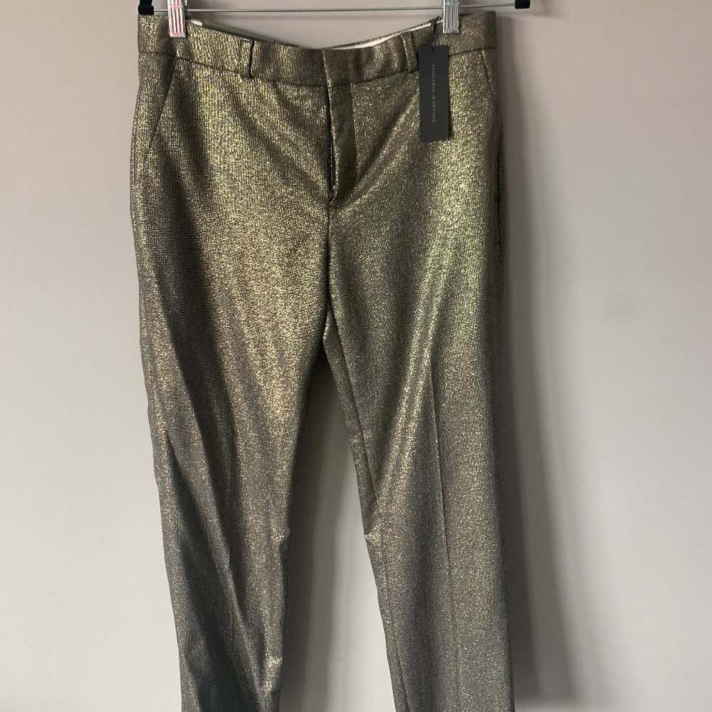Banana Republic Pants (cropped) - Gold Shimmer